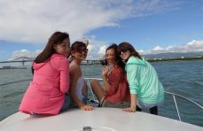 Large cruiser and a little celebrity island hopping A